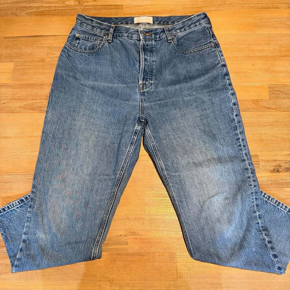 Everlane The 90'S Cheeky Jean Size 31 Crop Blue Denim Organic